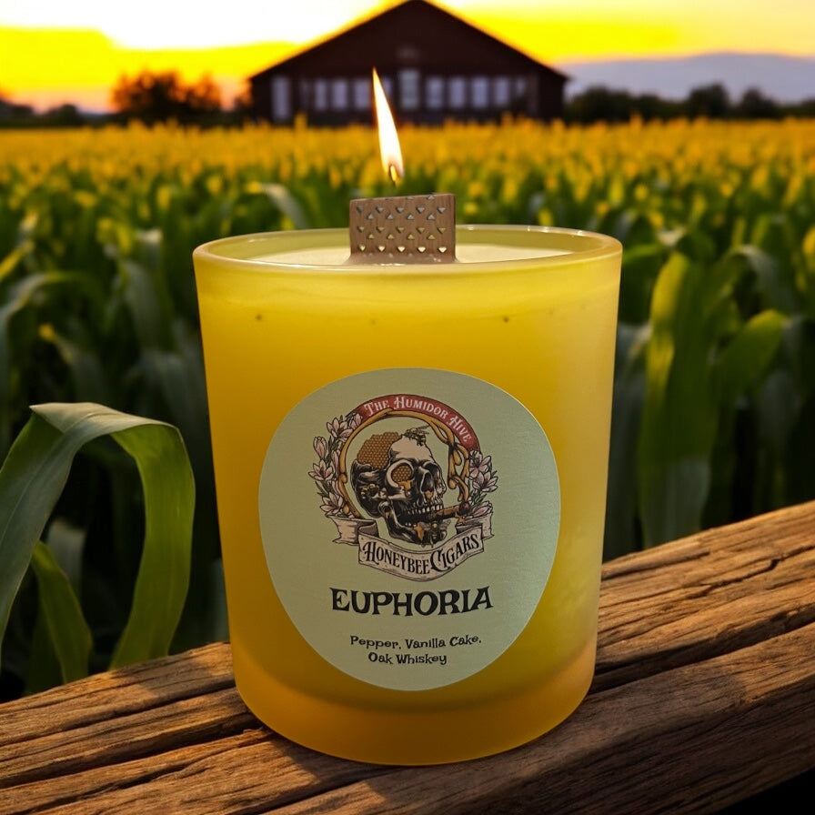 HoneyBee Cigars “The Humidor Hive” Euphoria Candle