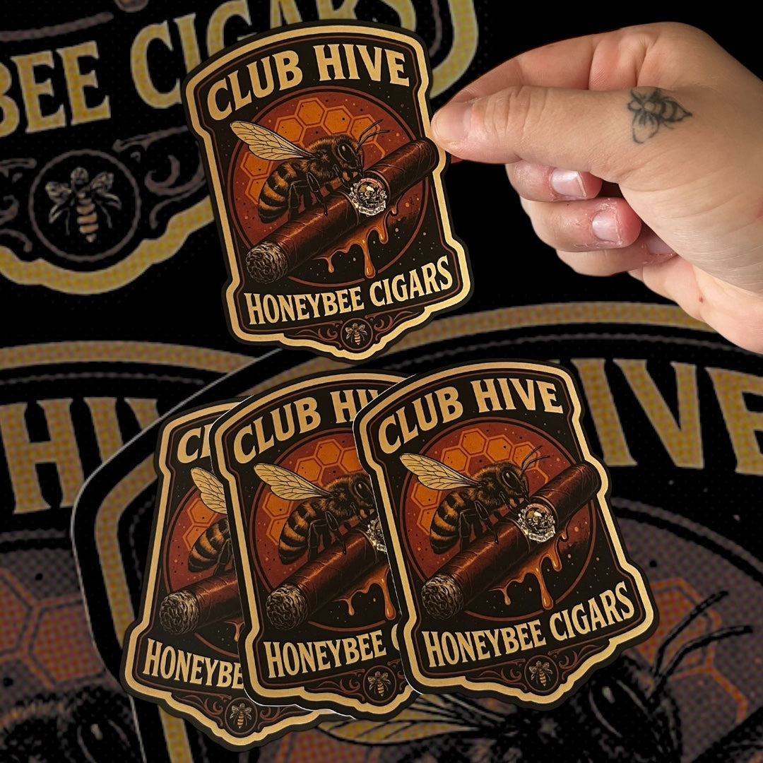 HoneyBee Cigars "Club Hive" Logo Sticker
