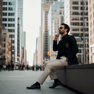 HoneyBee Cigars "HB" Gold Stitched Patch