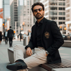 HoneyBee Cigars "HB" Gold Stitched Patch