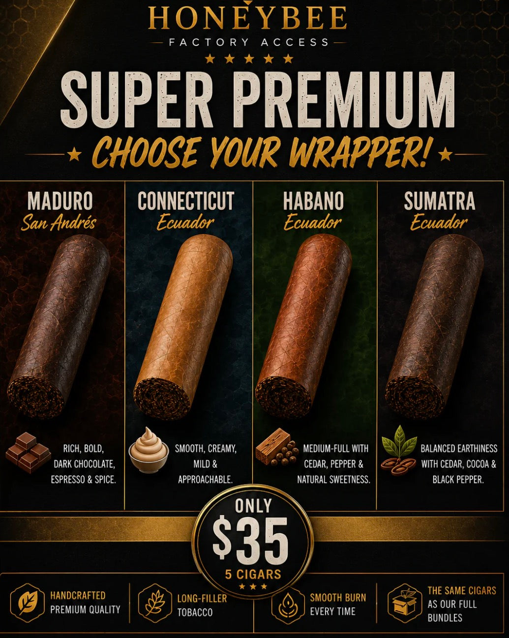 5 For $35 - Super Premium Test Pack
