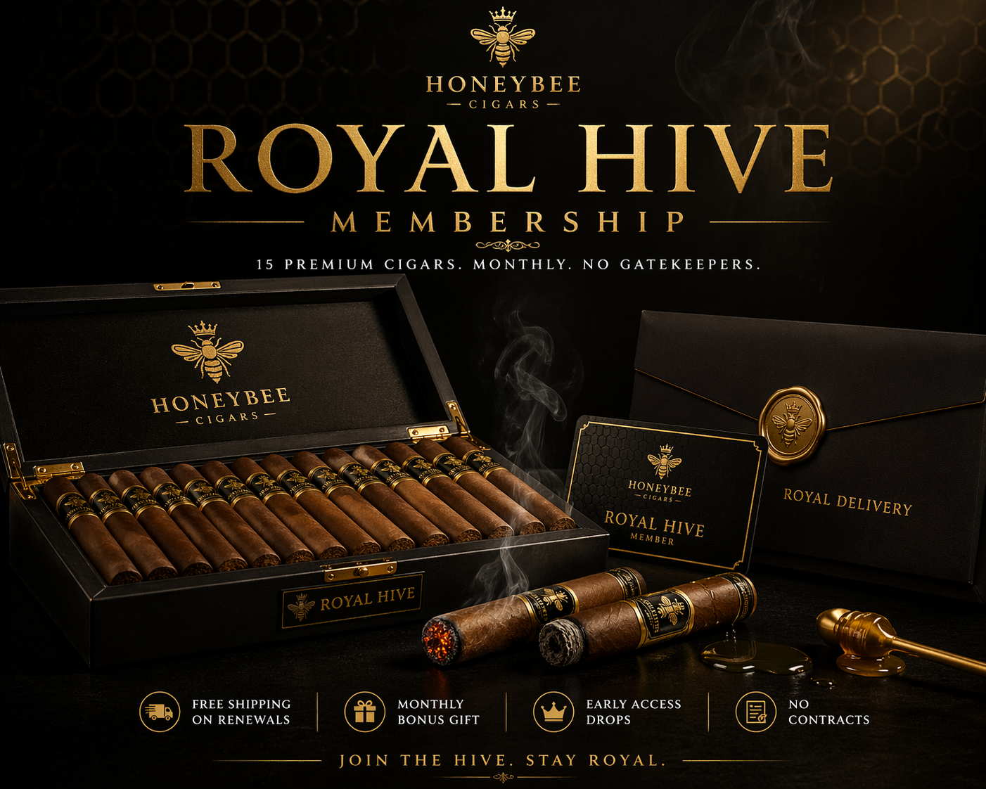 HONEYBEE CIGARS ROYAL-HIVE MEMBERSHIP