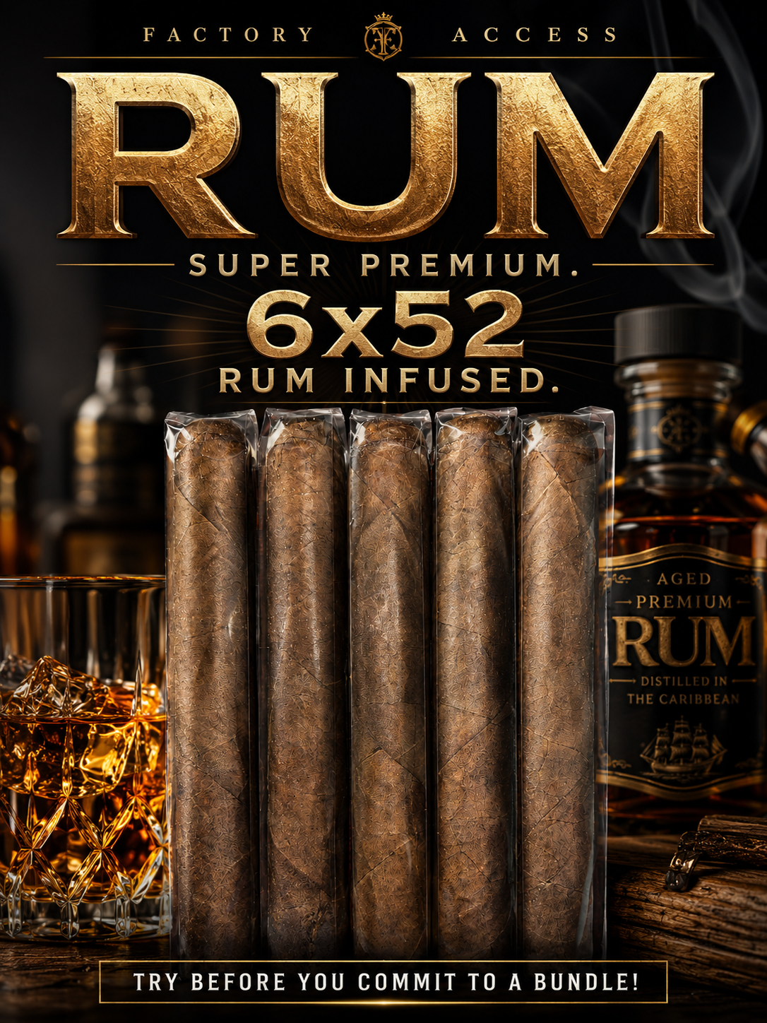 5 for $30 - Super Premium Rum Flavor Infused