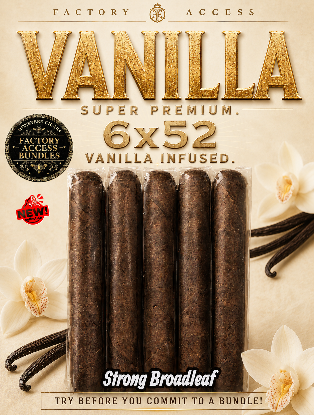 5 FOR $30 - Super Premium Vanilla Flavor Infused