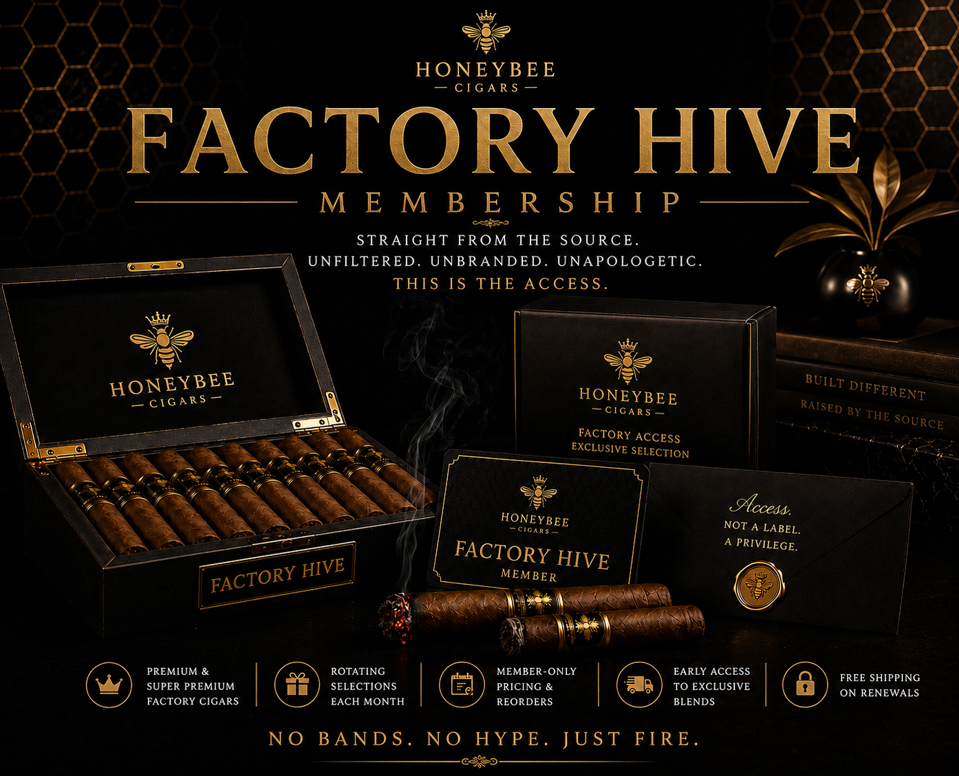 HONEYBEE CIGARS - FACTORY HIVE MEMBERSHIP
