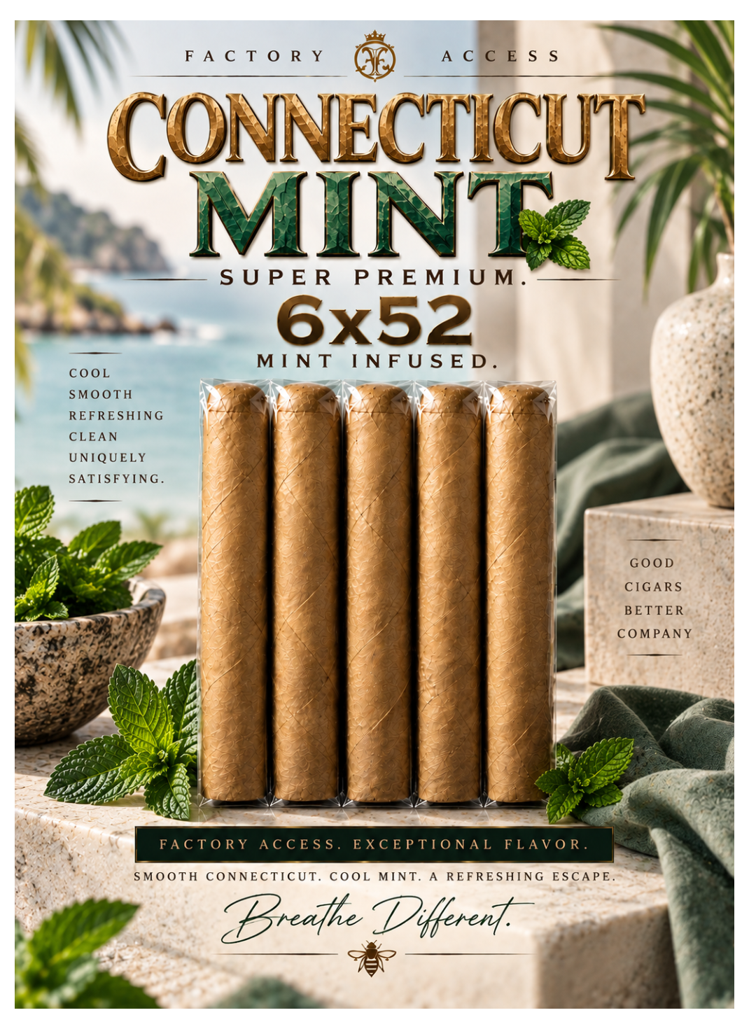 5 FOR $30 -Premium Mint Flavor Infused