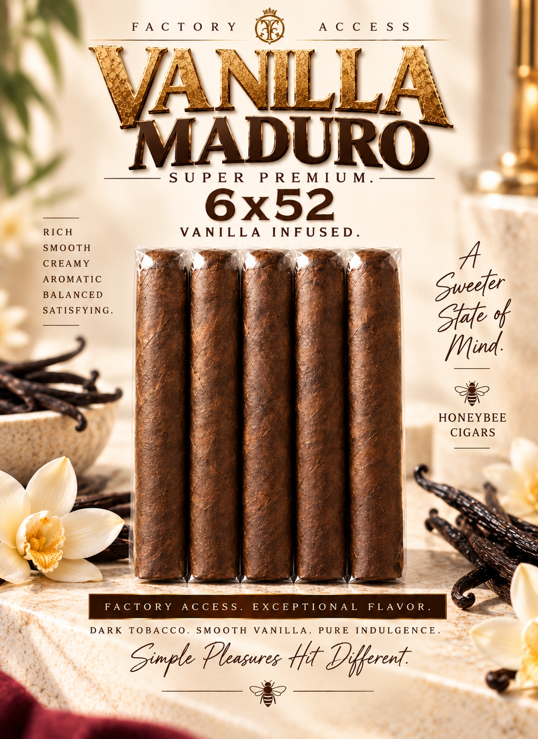 5 FOR $40 - Super Premium Vanilla Flavor Infused