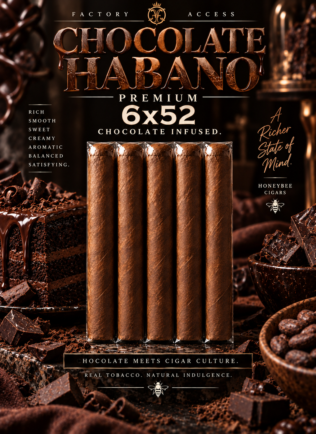 5 FOR $40 -Super Premium Chocolate Flavor Infused