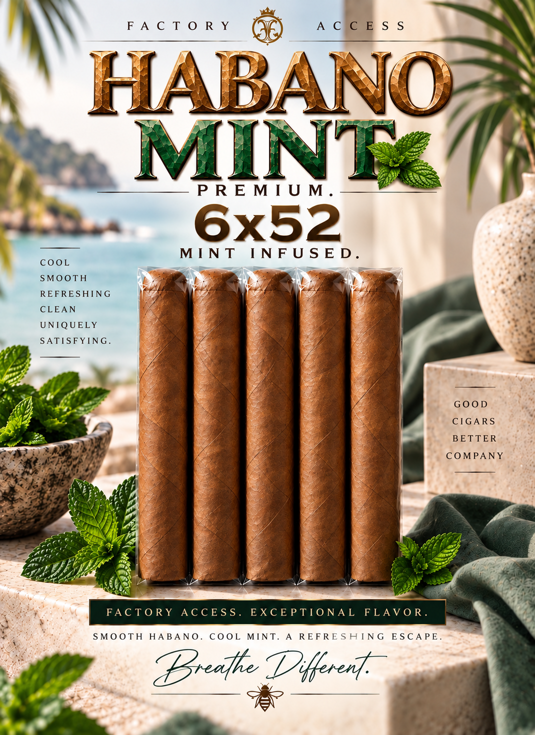 5 FOR $30 -Premium Mint Flavor Infused