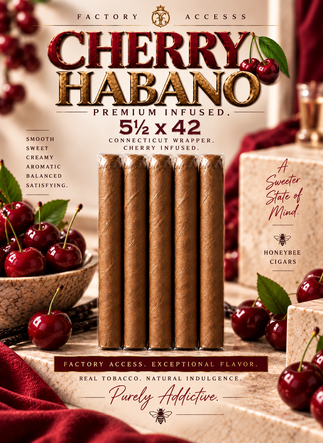 5 FOR $25- Premium Cherry Flavor Infused